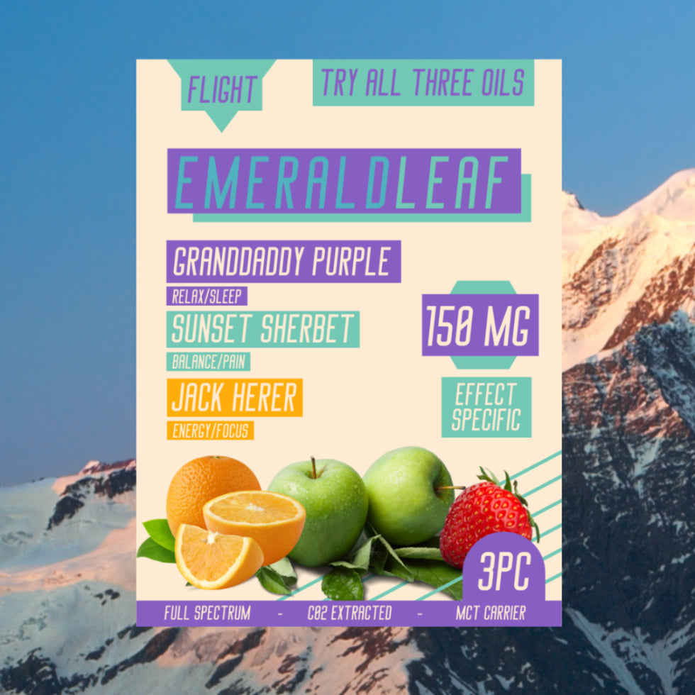 Emerald Leaf CBD Oil Flights 150MG