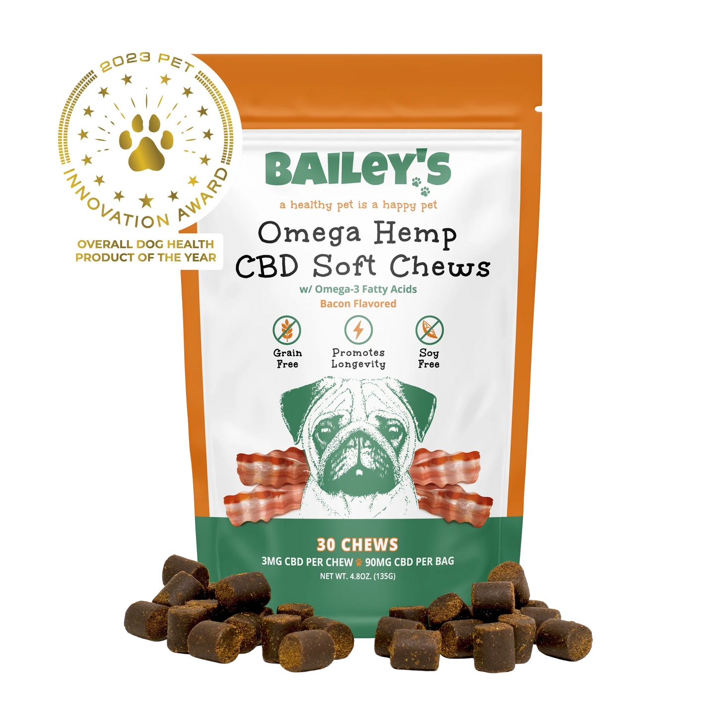 BAILEYS OMEGA Hemp CBD Soft Chews