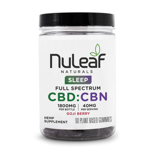 NuLeaf Naturals CBD:CBN 3:1 1800mg - 90 gummies