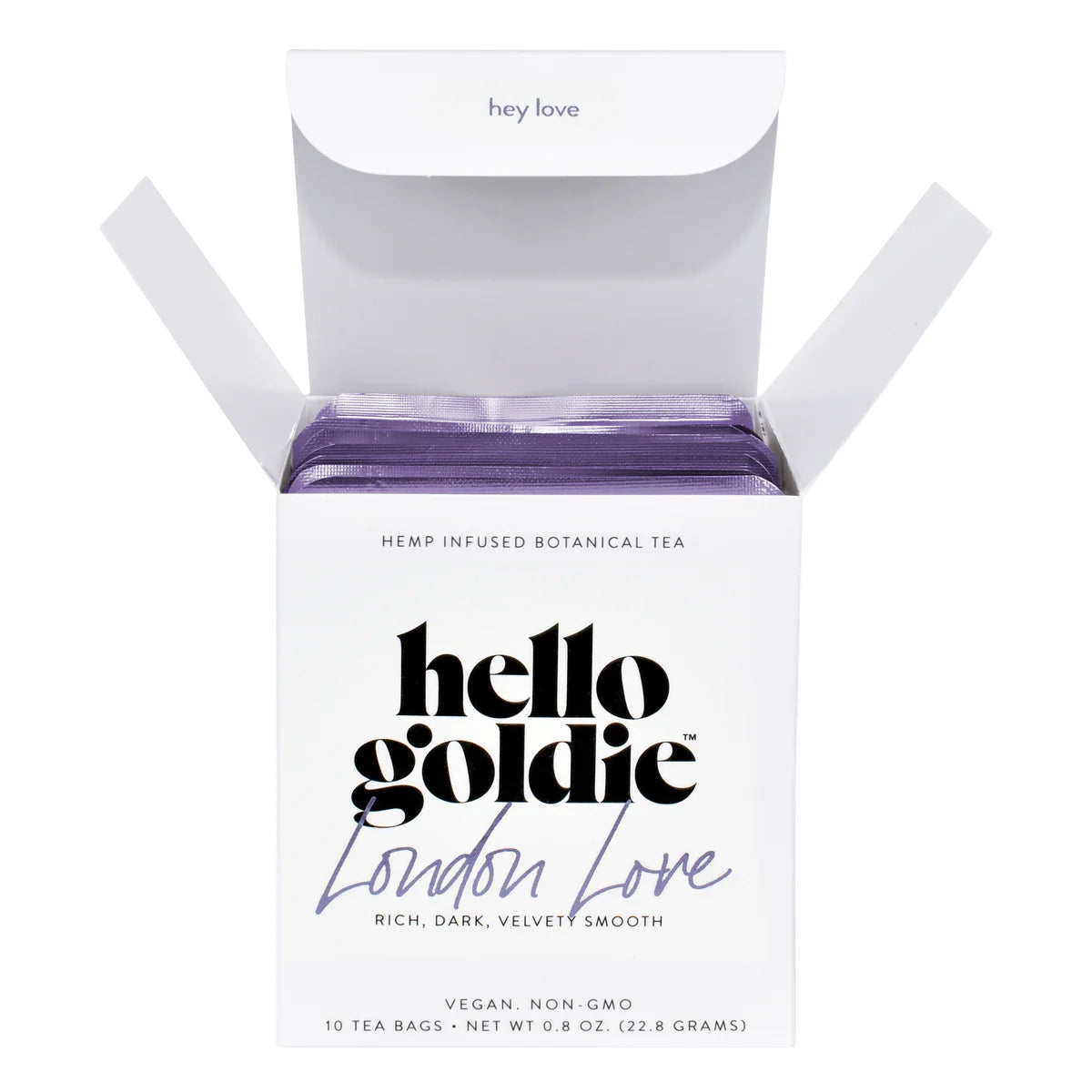 Hello Goldie London Love botanical tea, 10/box