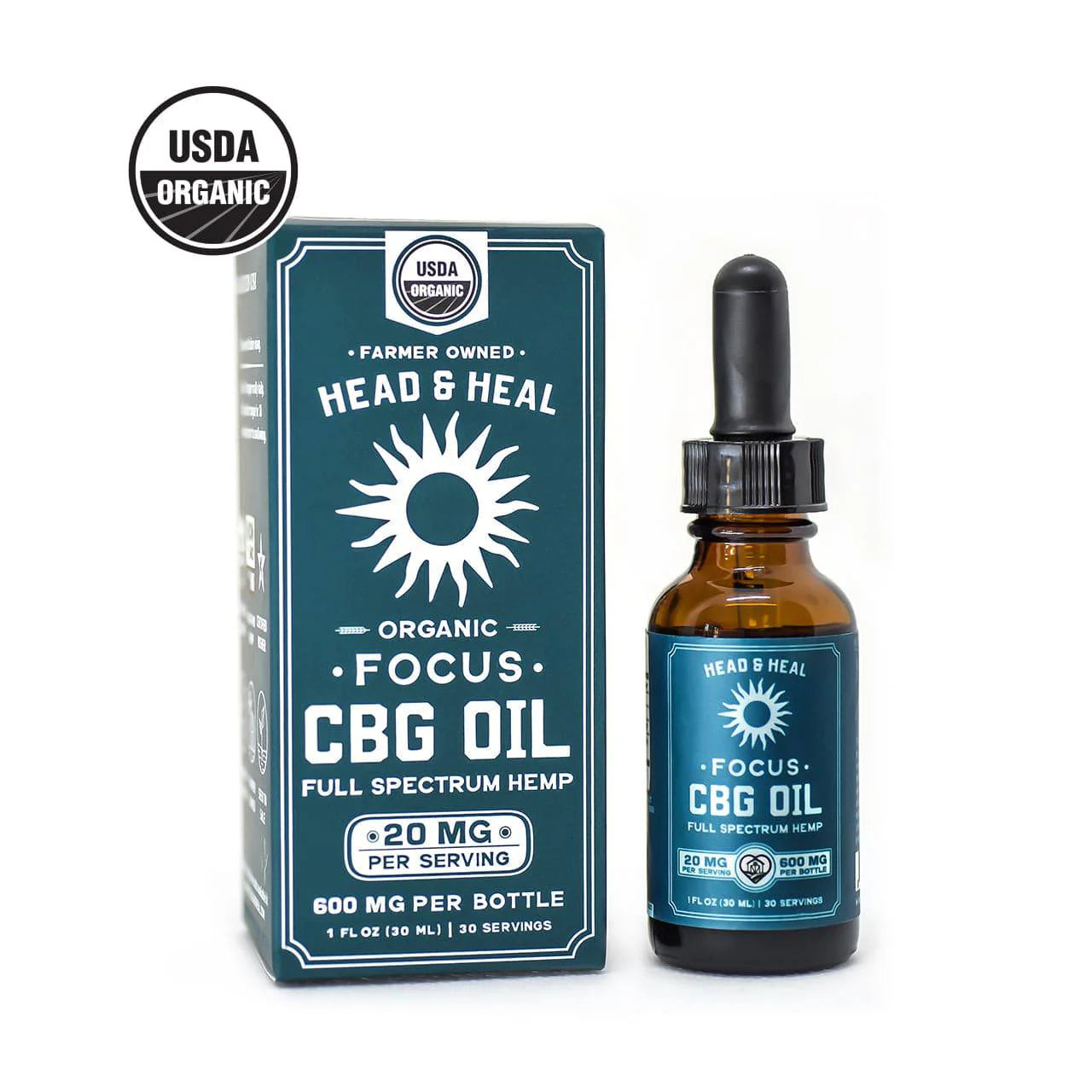 Head & Heal Full Spectrum Organic CBG Oil 600 MG