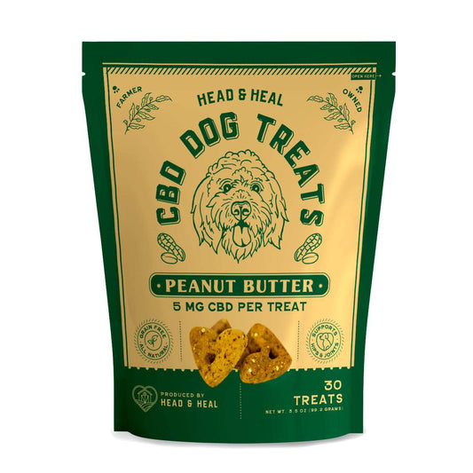 Head & Heal CBD Dog Treats - Peanut Butter