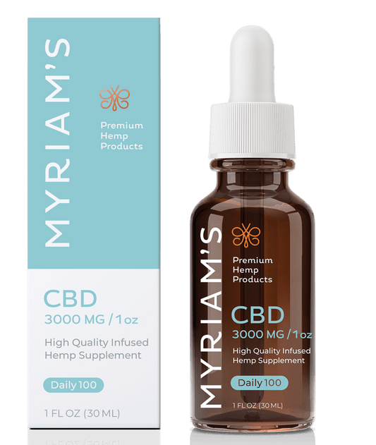 Myriam's Hemp Daily 100 CBD Oil 1 oz. - Sunrise Orange