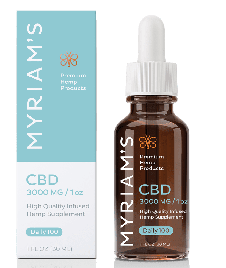 Myriam's Hemp Daily 100 CBD Oil 1oz.